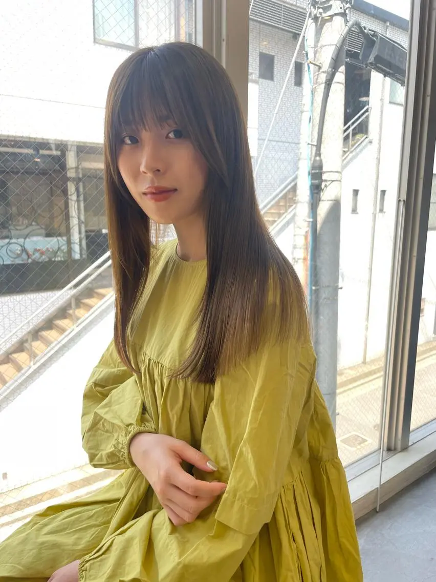 ロング 髪質改善 カット 縮毛矯正 ✨レイヤーお任せ✨ 林有里子のヘアスタイル
