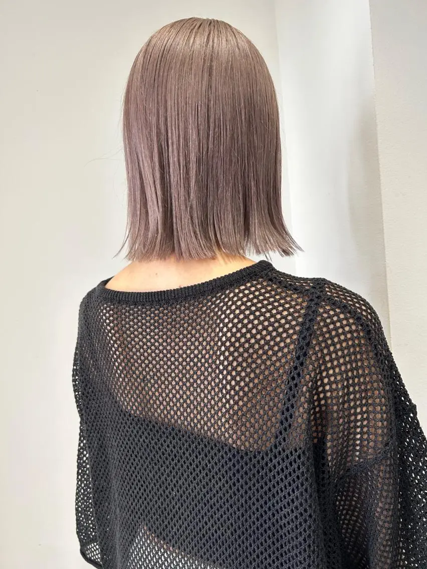 ショート カラー ベージュカラー ブリーチ カット ヘアカラー トリートメント 村上雅人 ナチュラルモードのヘアスタイル