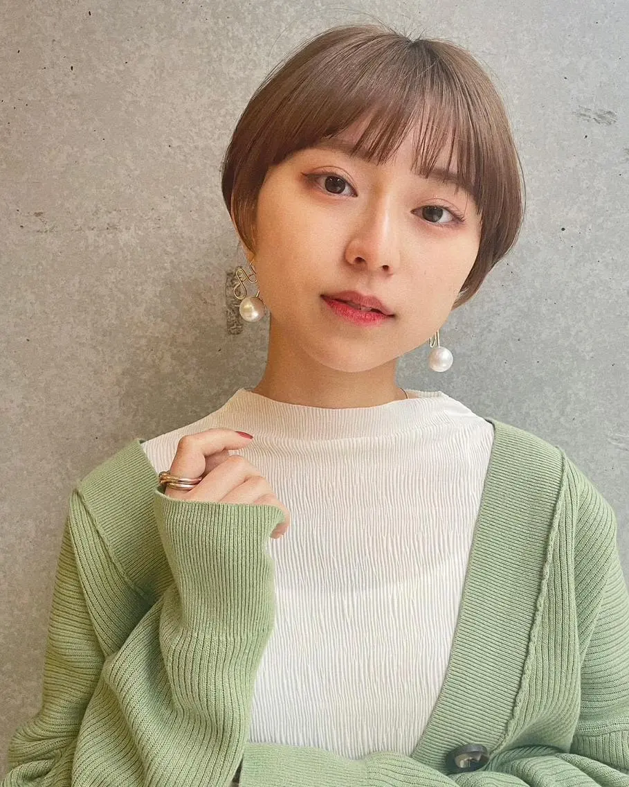 ショート ショートヘア 小顔カット ショート✂️ボブ✂️ 💎Ash茗荷谷💎のヘアスタイル