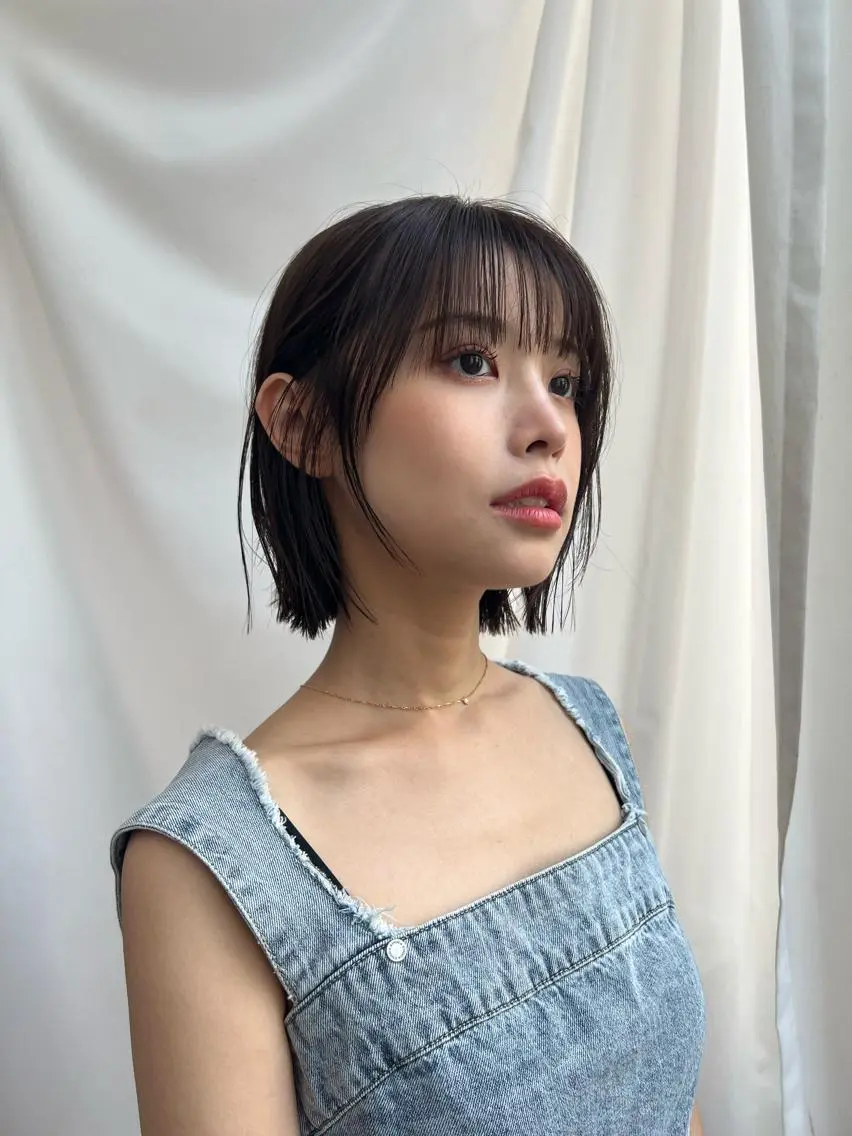 ショート カラー グレージュ ボブ カット ヘアカラー トリートメント レイヤー専門家 ダブルカラー修のヘアスタイル