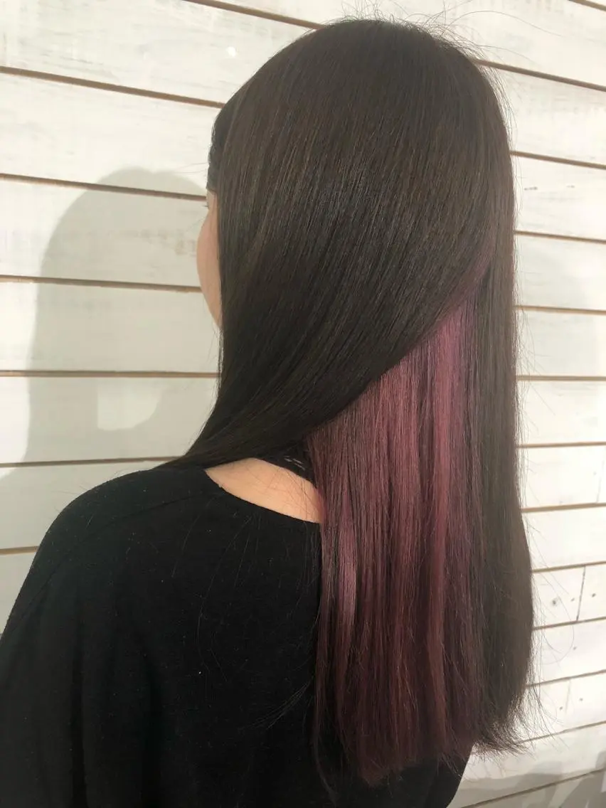 セミロング カラー アッシュ ベージュカラー ピンクカラー カット ヘアカラー トリートメント 🧡艶髪/エクステ 🫧🧡YUKI❄️のヘアスタイル