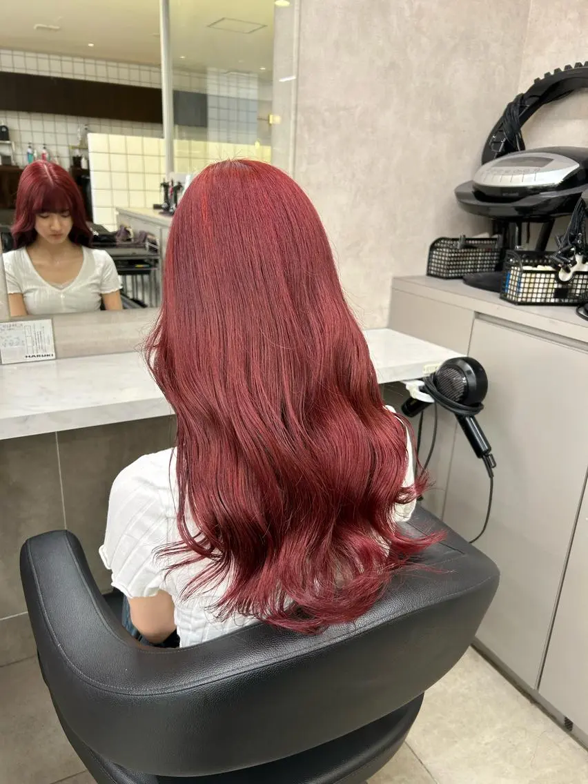 セミロング カラー パーマ ヘアアレンジ メンズ キッズ ネイル マツエク・マツパ アイブロウ 🦋縮毛/韓国レイヤ ー/透明感カラー🦋のヘアスタイル