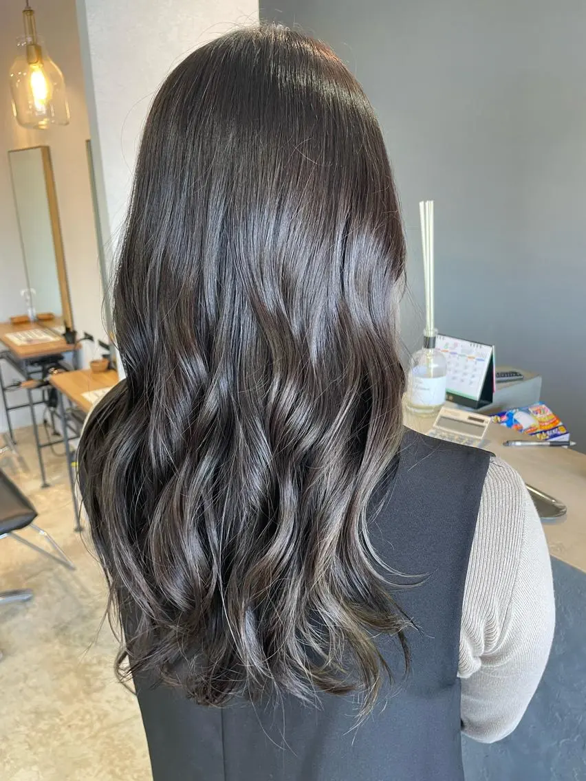 ロング カラー 《nico》 髙橋秋花🖤🧡のヘアスタイル