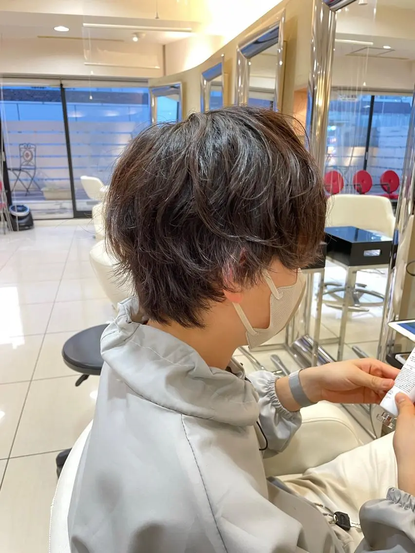 ショート メンズ カット ヘアカラー メンズパーマ特化 【八王子】鈴木 惟人のヘアスタイル
