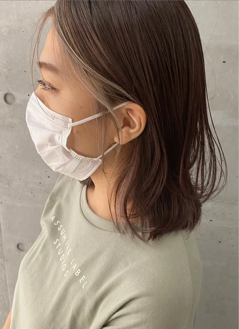 セミロング みつはし さおりのヘアスタイル