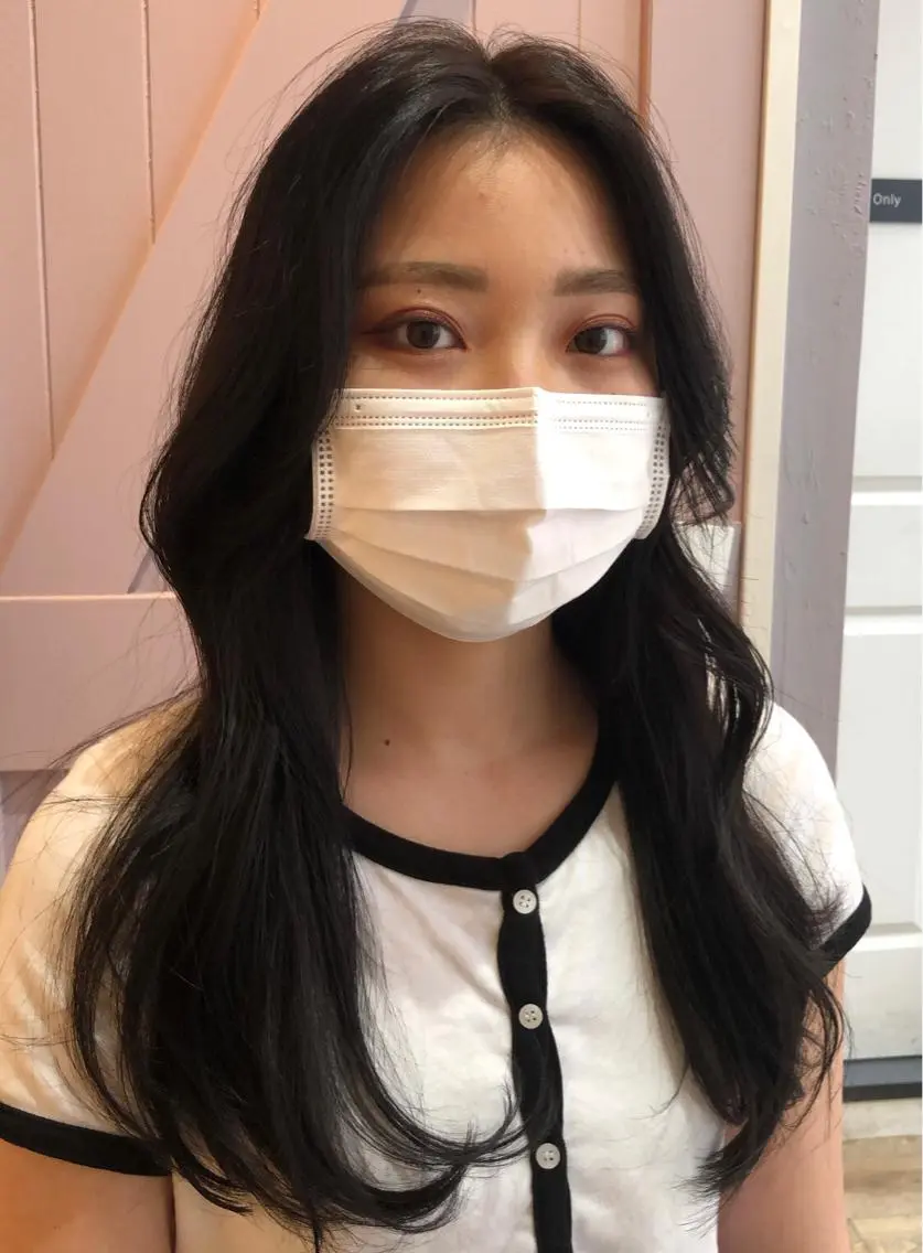 ミディアム カラー 韓国風ヘア mizuki roan多々良店のヘアスタイル