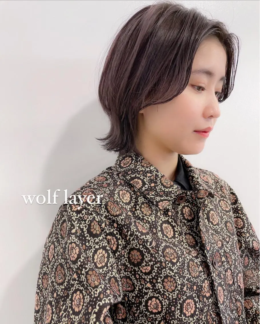 ショート カラー パーマ 💖美髪矯正💖 辻未侑のヘアスタイル