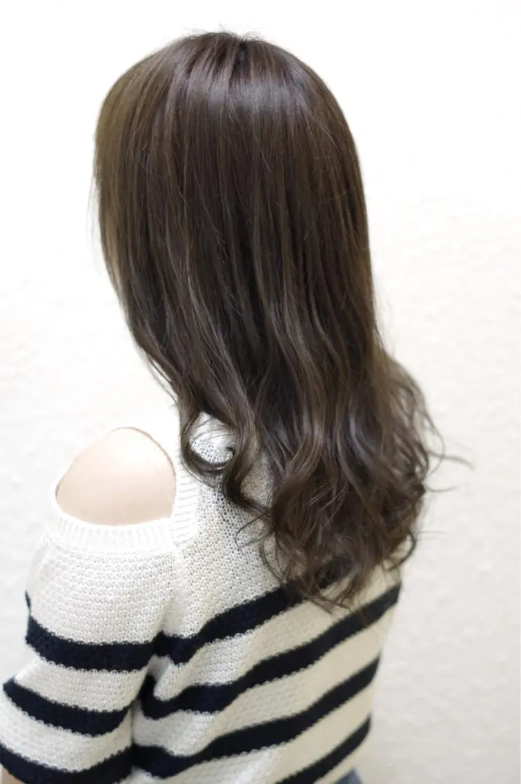 セミロング カラー アッシュ 💎髪質改善💎 デザイナーshinのヘアスタイル