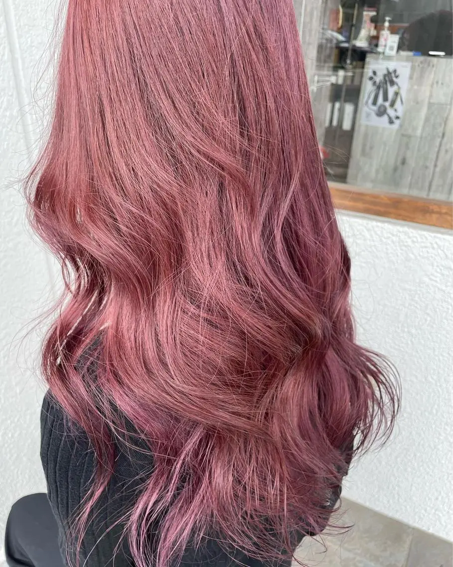 ロング カラー パーマ ヘアアレンジ メンズ キッズ ネイル マツエク・マツパ アイブロウ ヘアカラー N-plants 楓のヘアスタイル