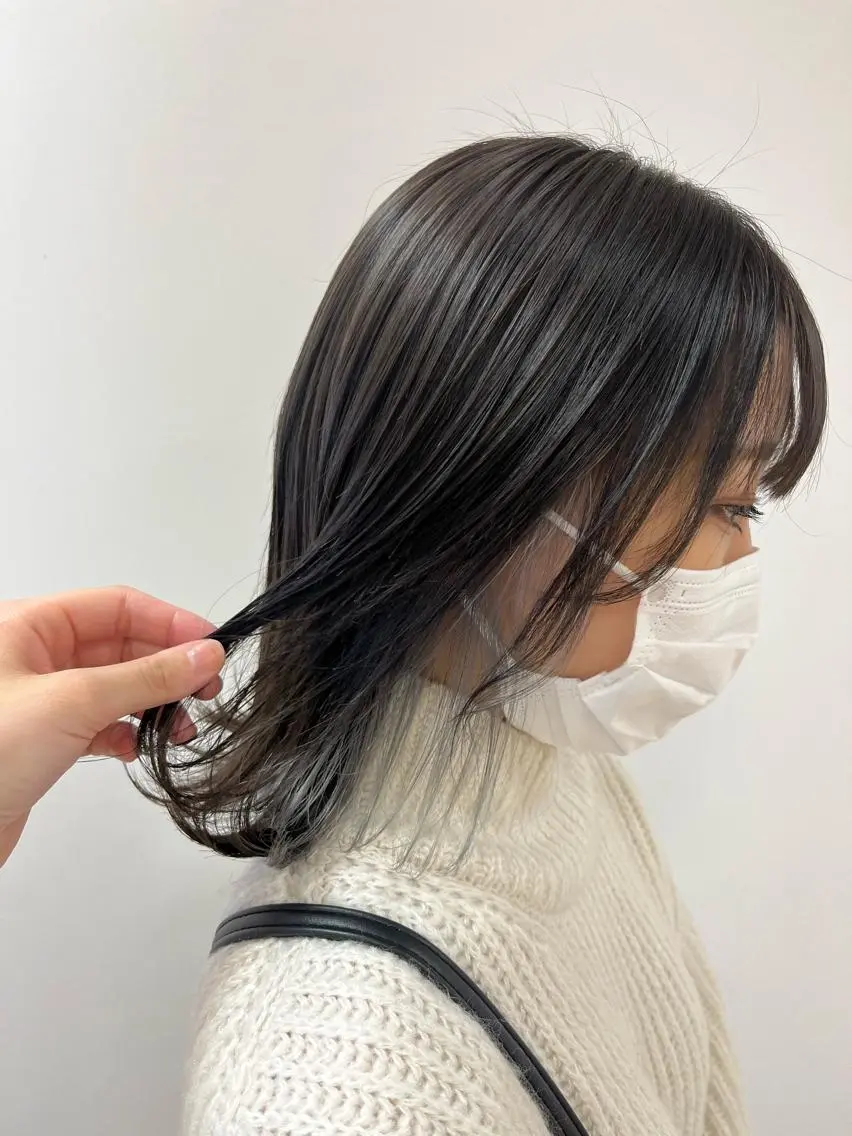 ミディアム カラー ヘアカラー トリートメント 暖色/ブリーチカラー 🎀 M i k uのヘアスタイル