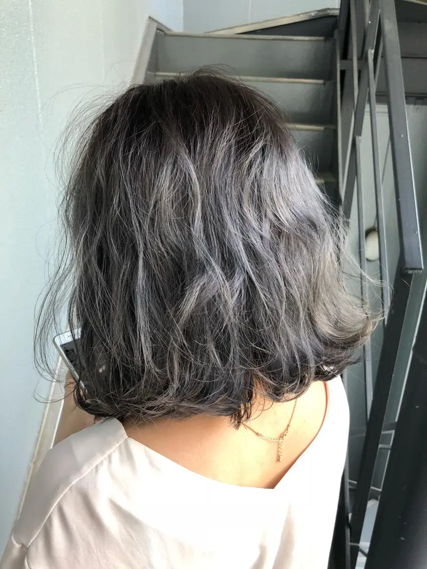 ショート カラー バレイヤージュ レイヤーカット カット ヘアカラー PSY(サイ)池袋 金田尚久🎨のヘアスタイル