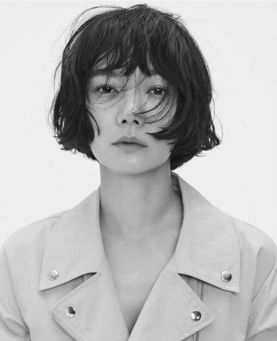 ミディアム カラー パーマ ボブパーマコテ巻き風 パーマNo1深江秀平のヘアスタイル