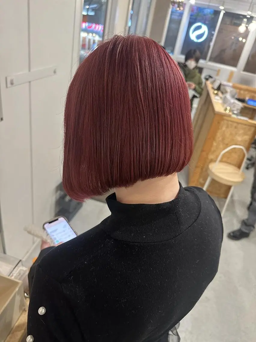 カラー 玉造/ボブ レイヤー🍀マツモトのヘアスタイル