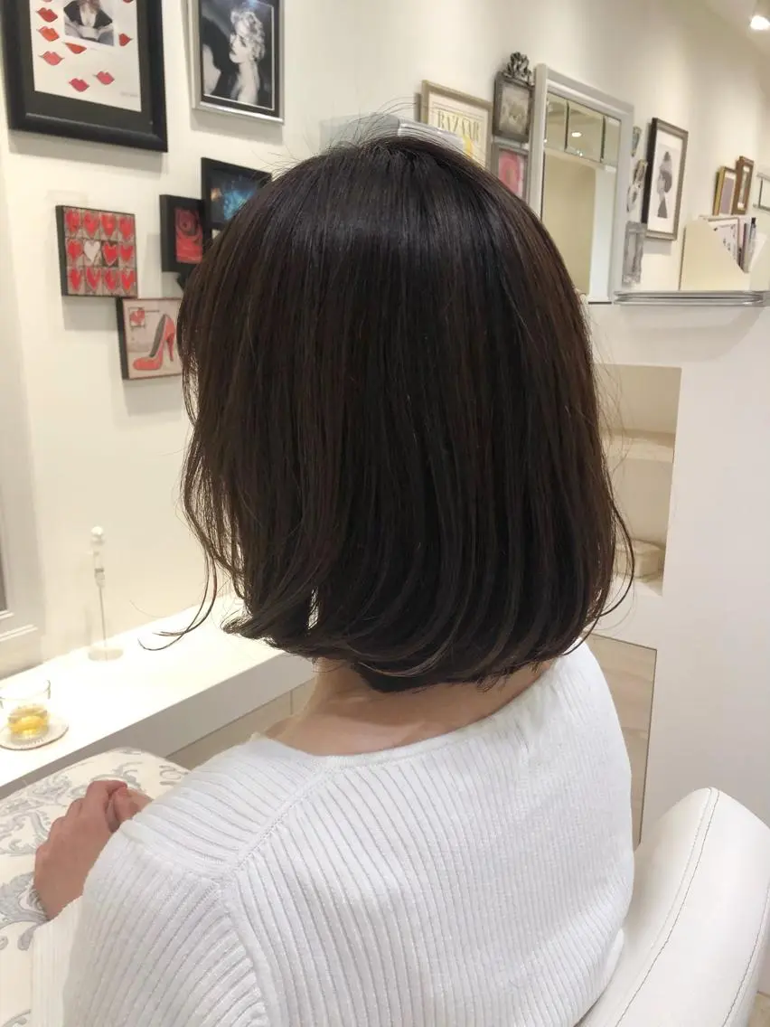 ショート ウフ 長瀬のヘアスタイル