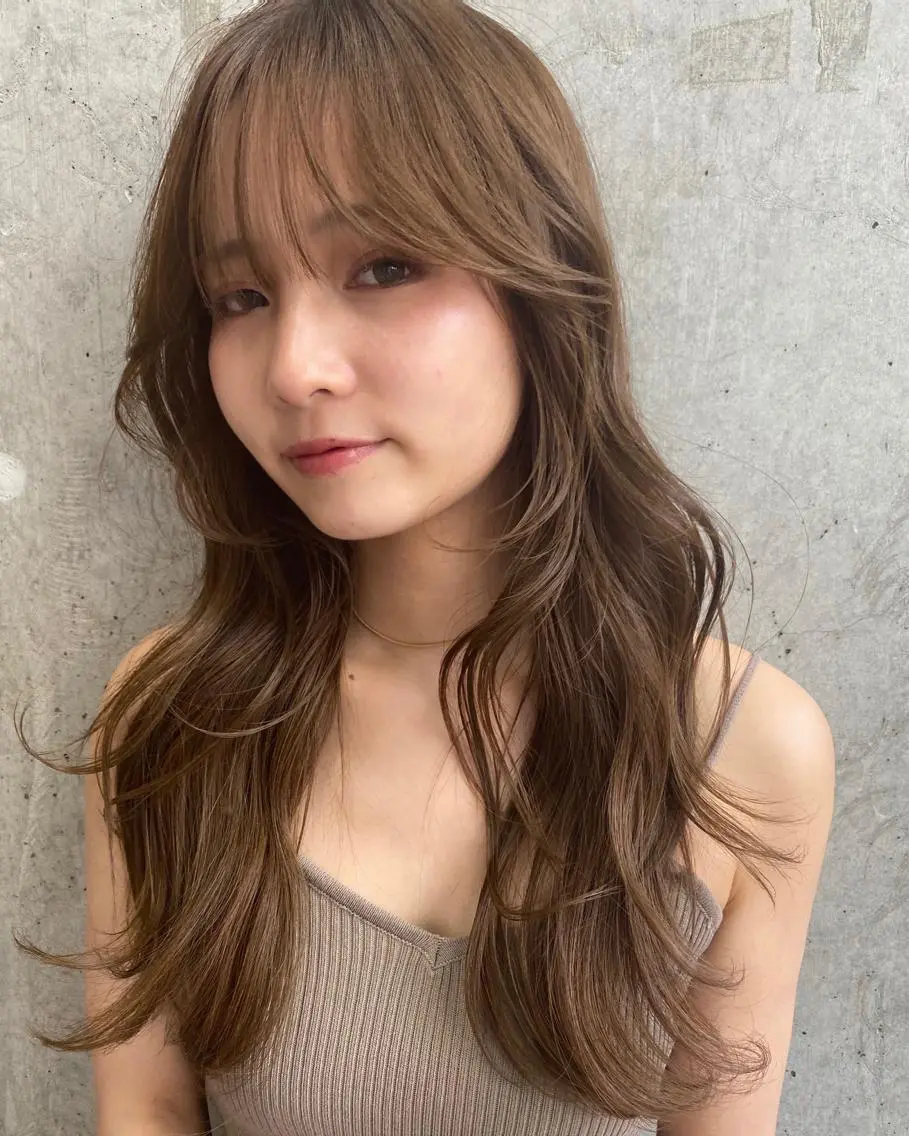 ロング カラー Pia ツボイ ケイタのヘアスタイル