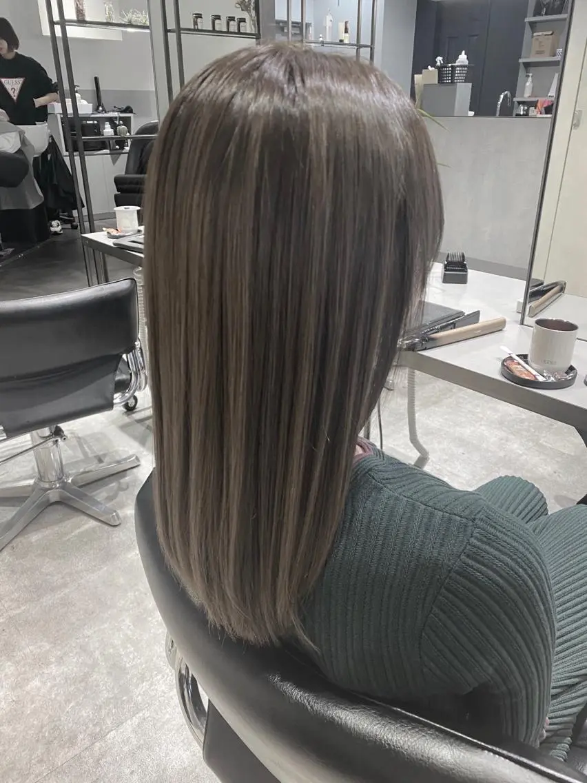 ロング カラー M IIのヘアスタイル