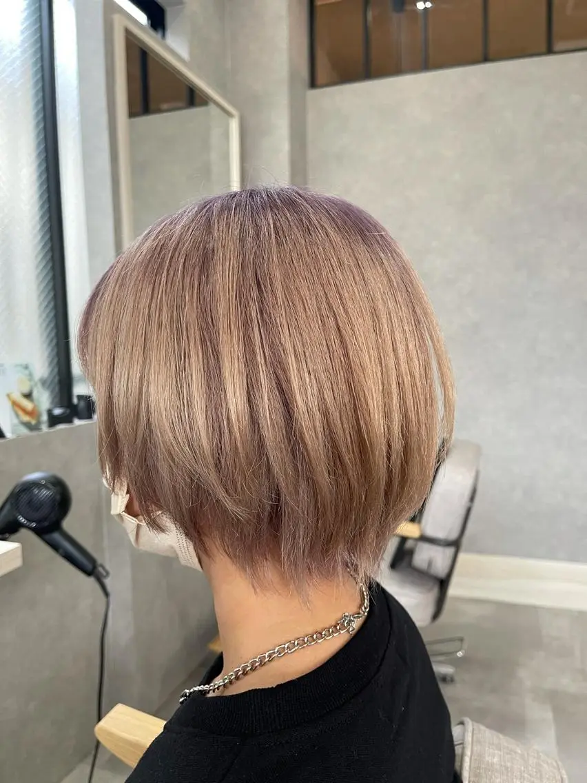 ショート カラー カット ヘアカラー トリートメント 一ノ瀬 暁のヘアスタイル