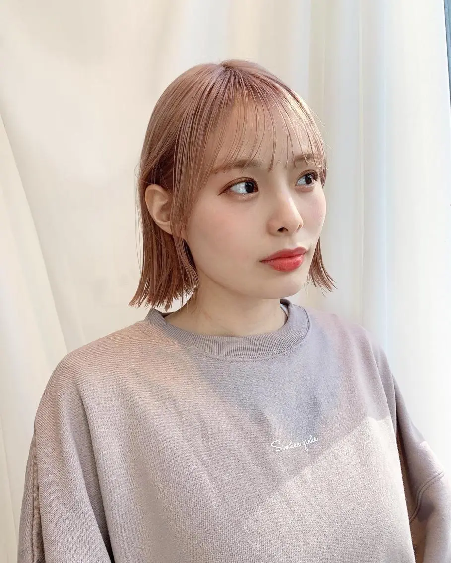 ショート カラー ボブ カット ヘアカラー トリートメント レイヤー専門家 ダブルカラー修のヘアスタイル