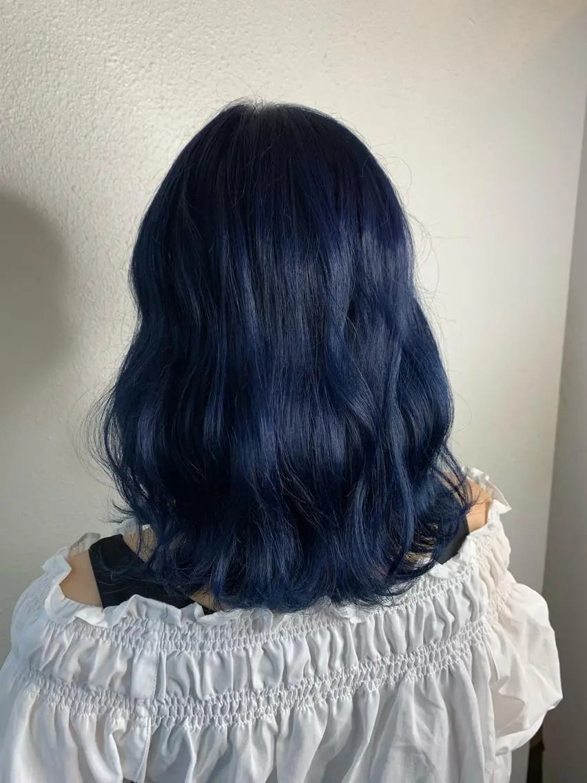 ミディアム カラー ブルーカラー ヘアカラー トリートメント 似合わせ/ カラー.岡田友仁のヘアスタイル