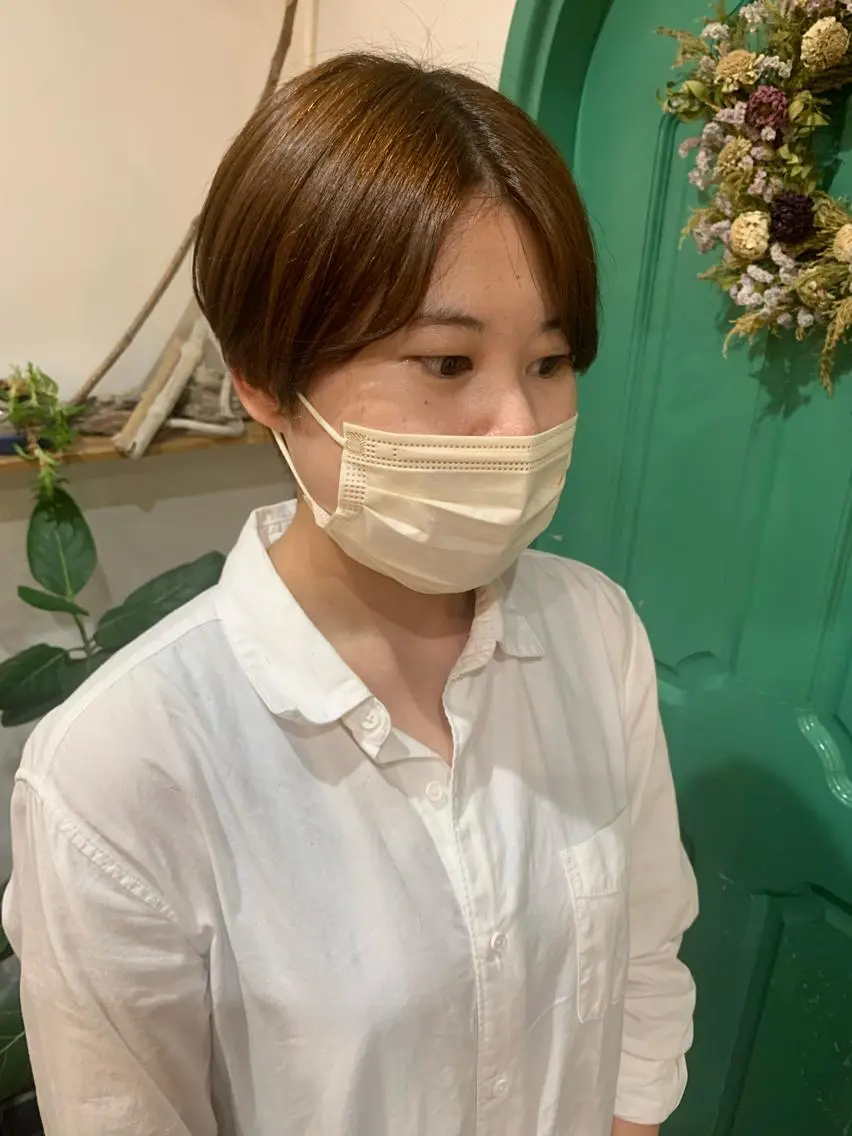 ショート カラー ショートヘア カット ヘアカラー 佐藤 美咲のヘアスタイル