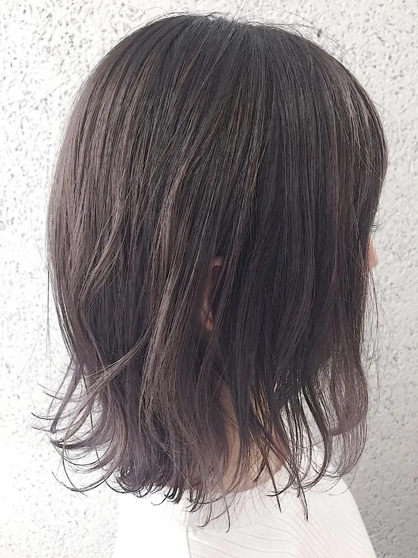 ミディアム カラー ヘアアレンジ アディクシーカラー アッシュ バレイヤージュ ブリーチ ブロンド ヘアカラー トリートメント ヘアセット ✨ハイクオリティ✨ 山本香也のヘアスタイル