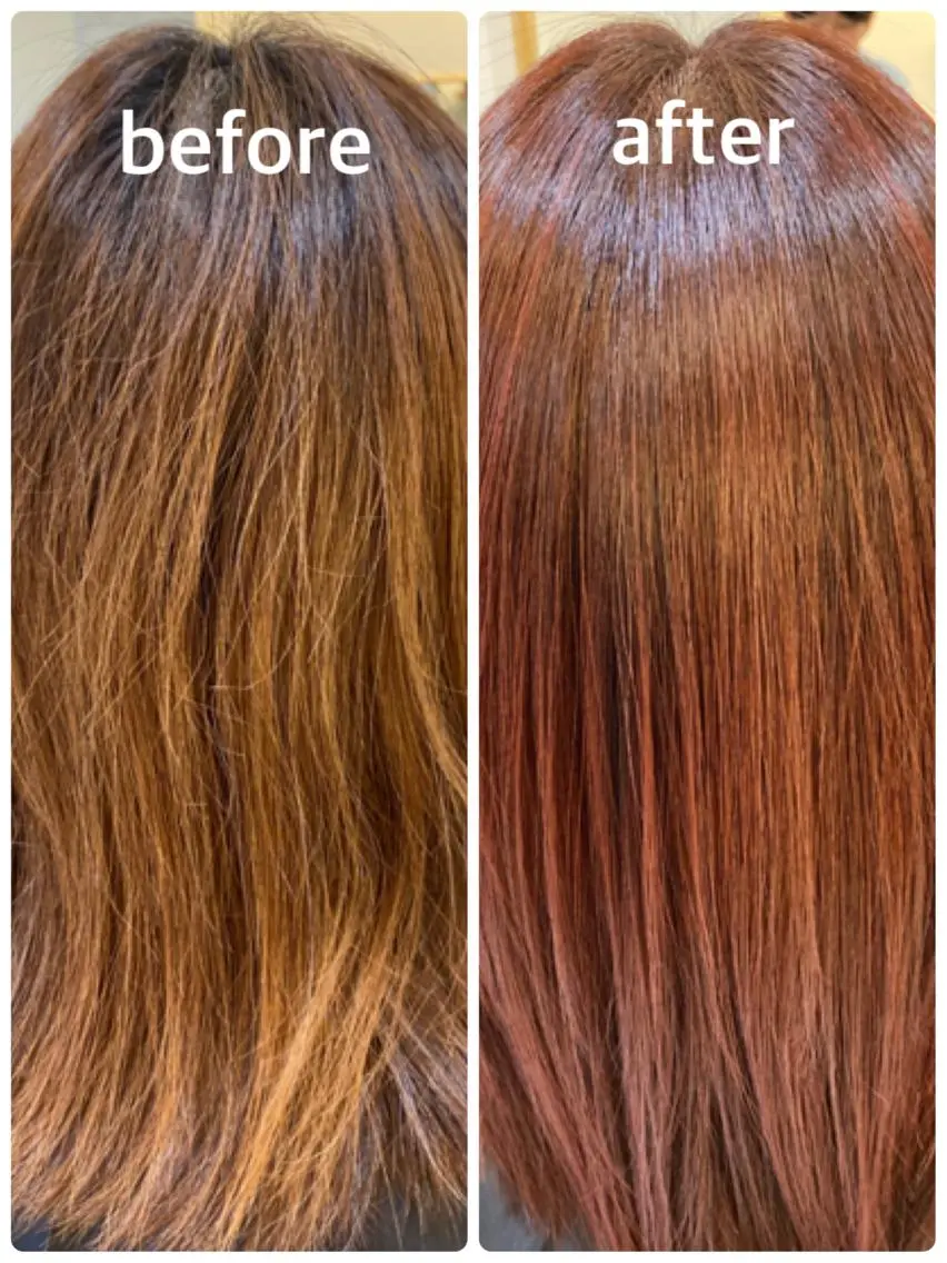 ミディアム カラー アディクシーカラー イルミナカラー 髪質改善 似合わせカット トリートメント カット ヘアカラー トリートメント エイト ウメダのヘアスタイル