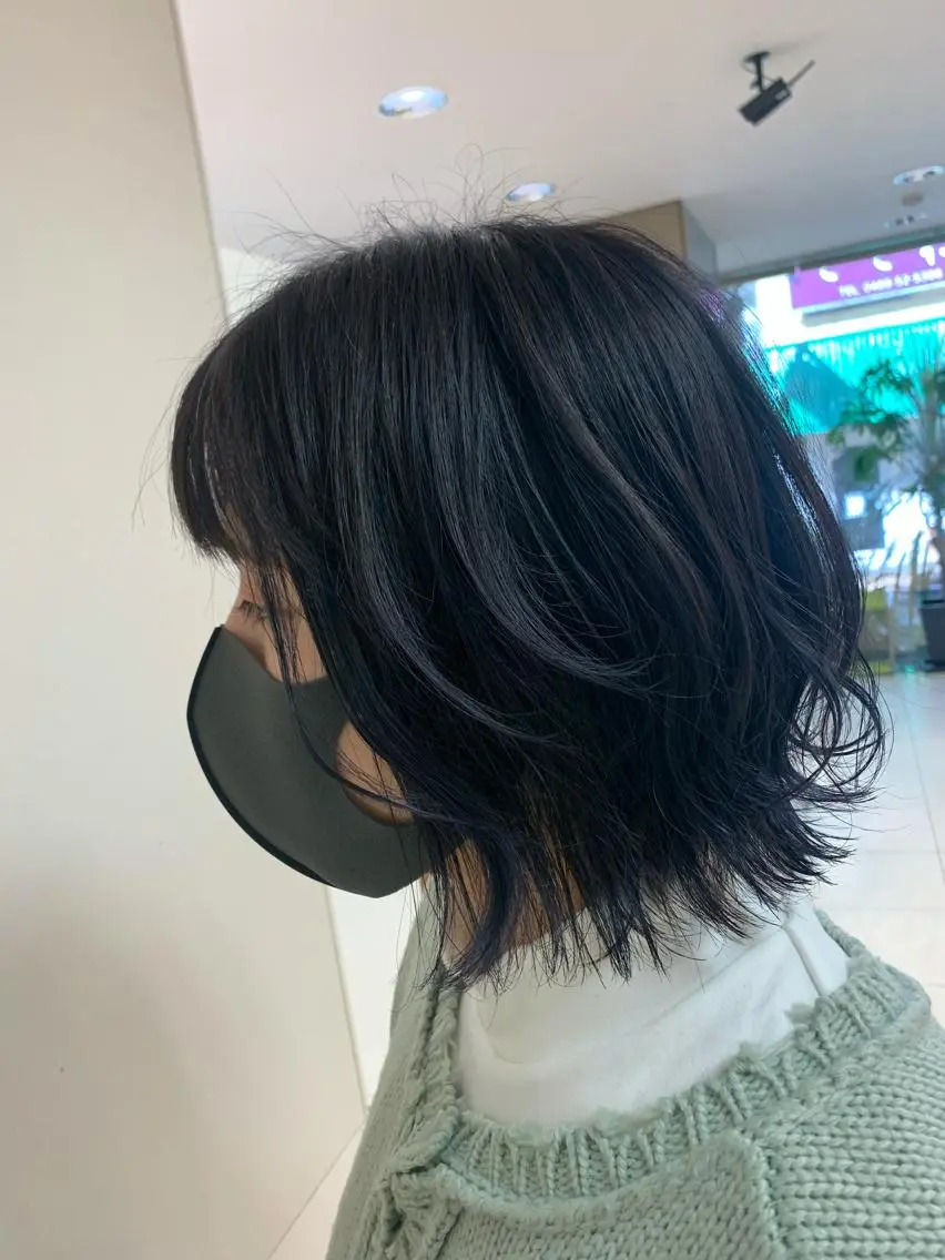 ミディアム カラー ヘアアレンジ ヘアカラー トリートメント 【Sweep】おじま のぞみのヘアスタイル