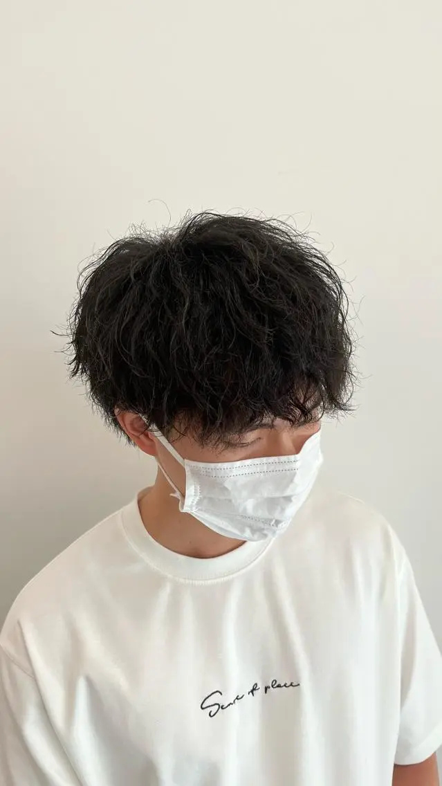 ショート パーマ メンズ 🏆メンズヘア特化 🥇代表りんぺーのヘアスタイル
