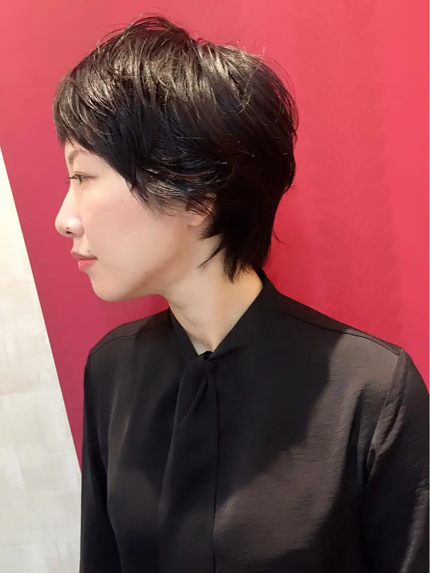 ショート ウルフカット ショート特化 /天神大名/ハルナのヘアスタイル