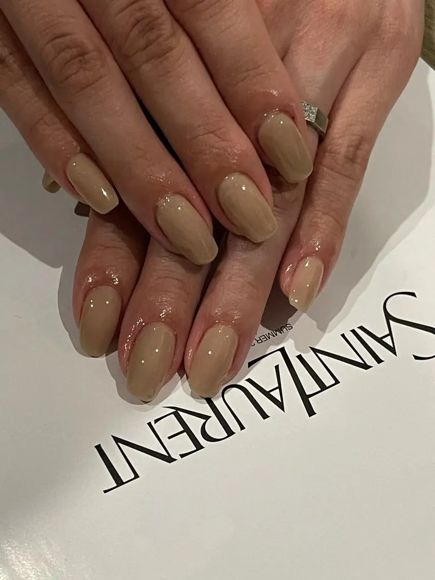 ネイル ワンカラーネイル シンプルネイル ハンドネイル ハンドケア yn salonのネイルデザイン