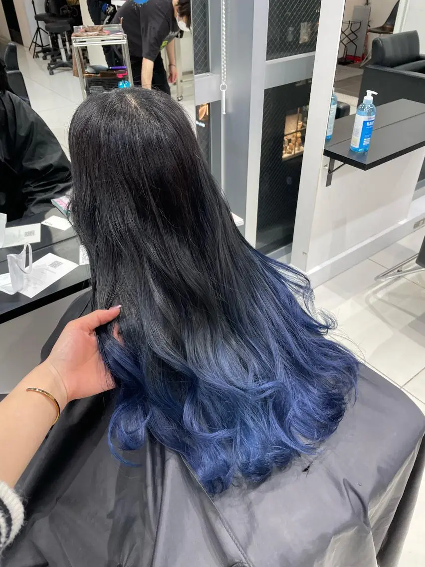 ロング カラー パーマ ヘアアレンジ グラデーションカラー ヘアカラー 💗無料カットモデル 募集中yu-ki💗のヘアスタイル