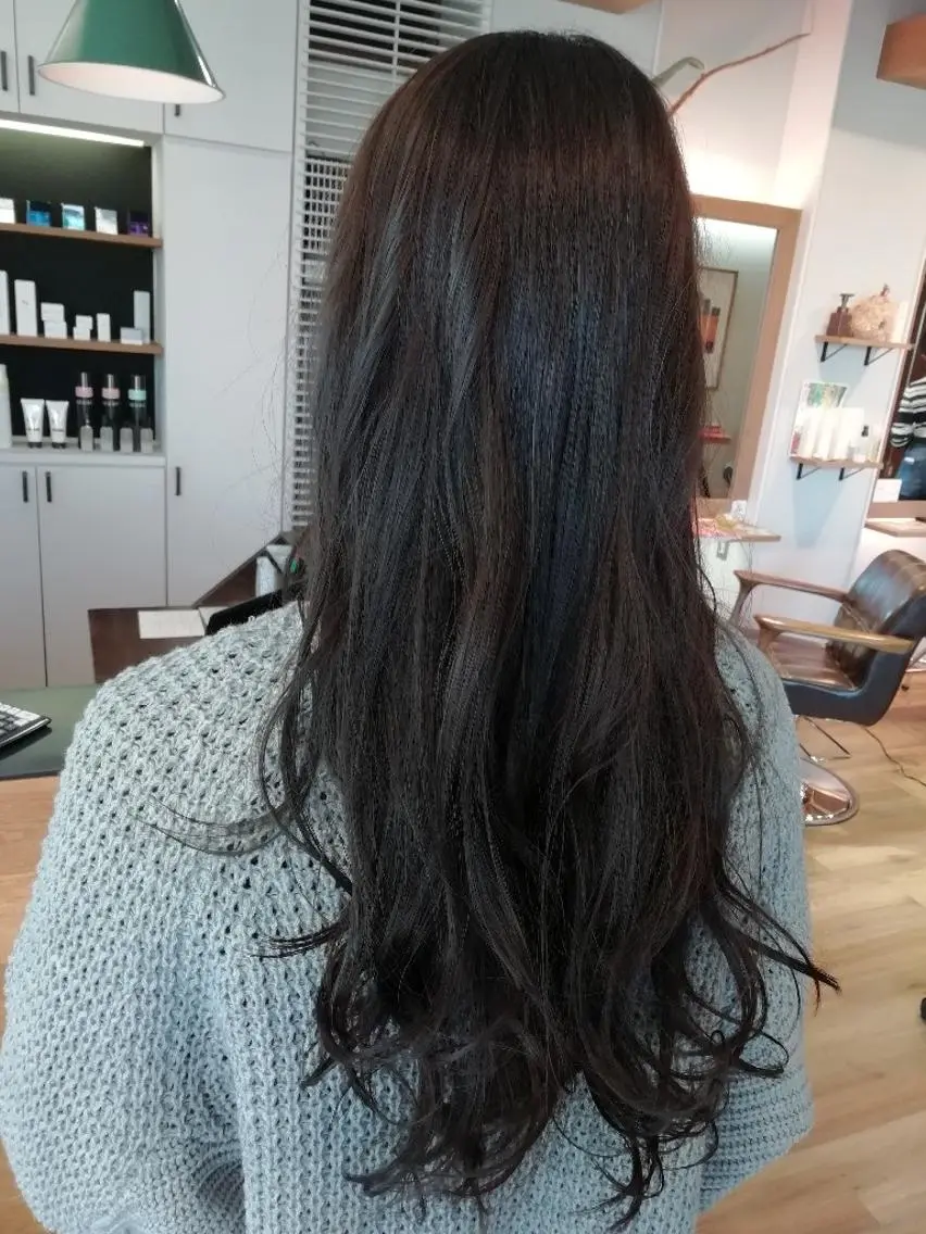 カラー アッシュ ベージュカラー 堀 望美のヘアスタイル