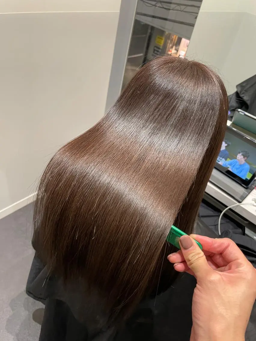 ロング カラー カット トリートメント 🌈本物の髪質改善 森田涼平のヘアスタイル