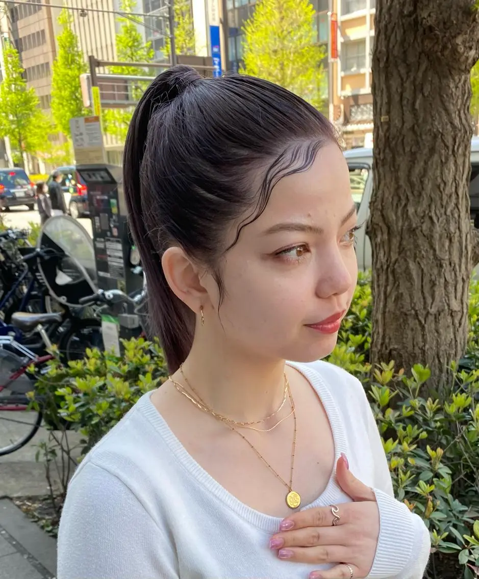 セミロング ヘアアレンジ マンツーマン 美容師💚コウブチのヘアスタイル