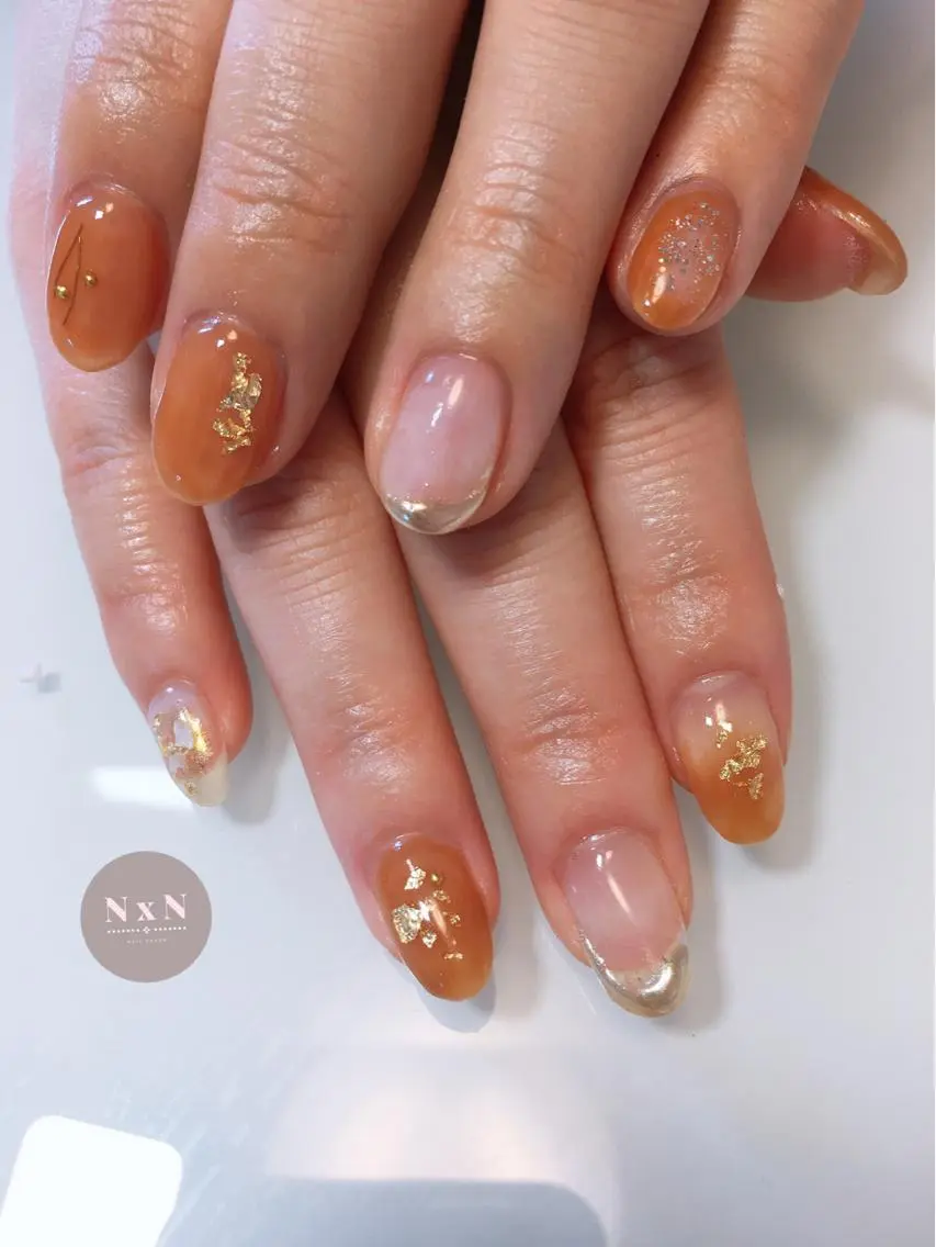 ネイル ジェルネイル ぷっくりネイル nail salon N×Nのネイルデザイン