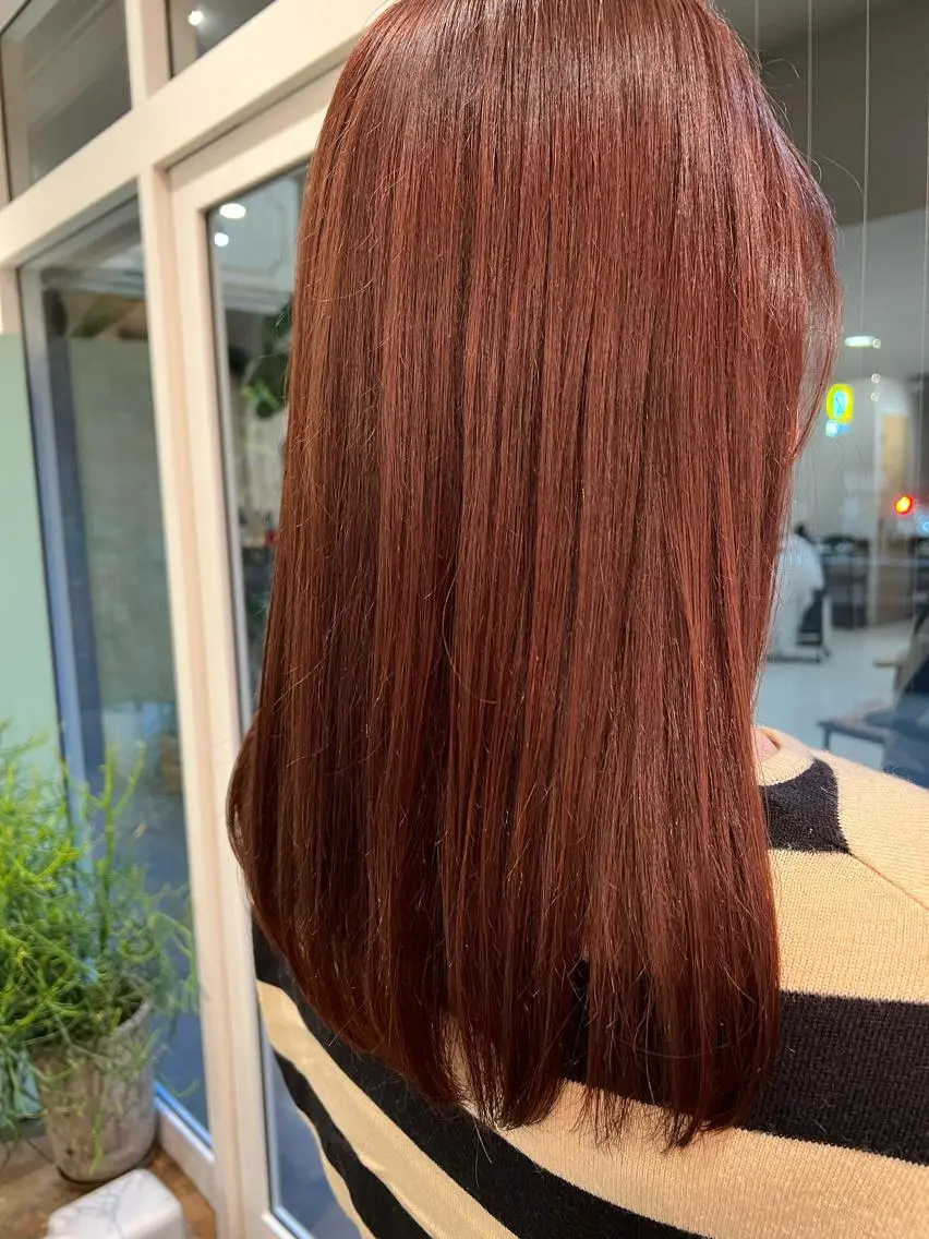 ロング カラー カット ヘアカラー 山崎 和花のヘアスタイル