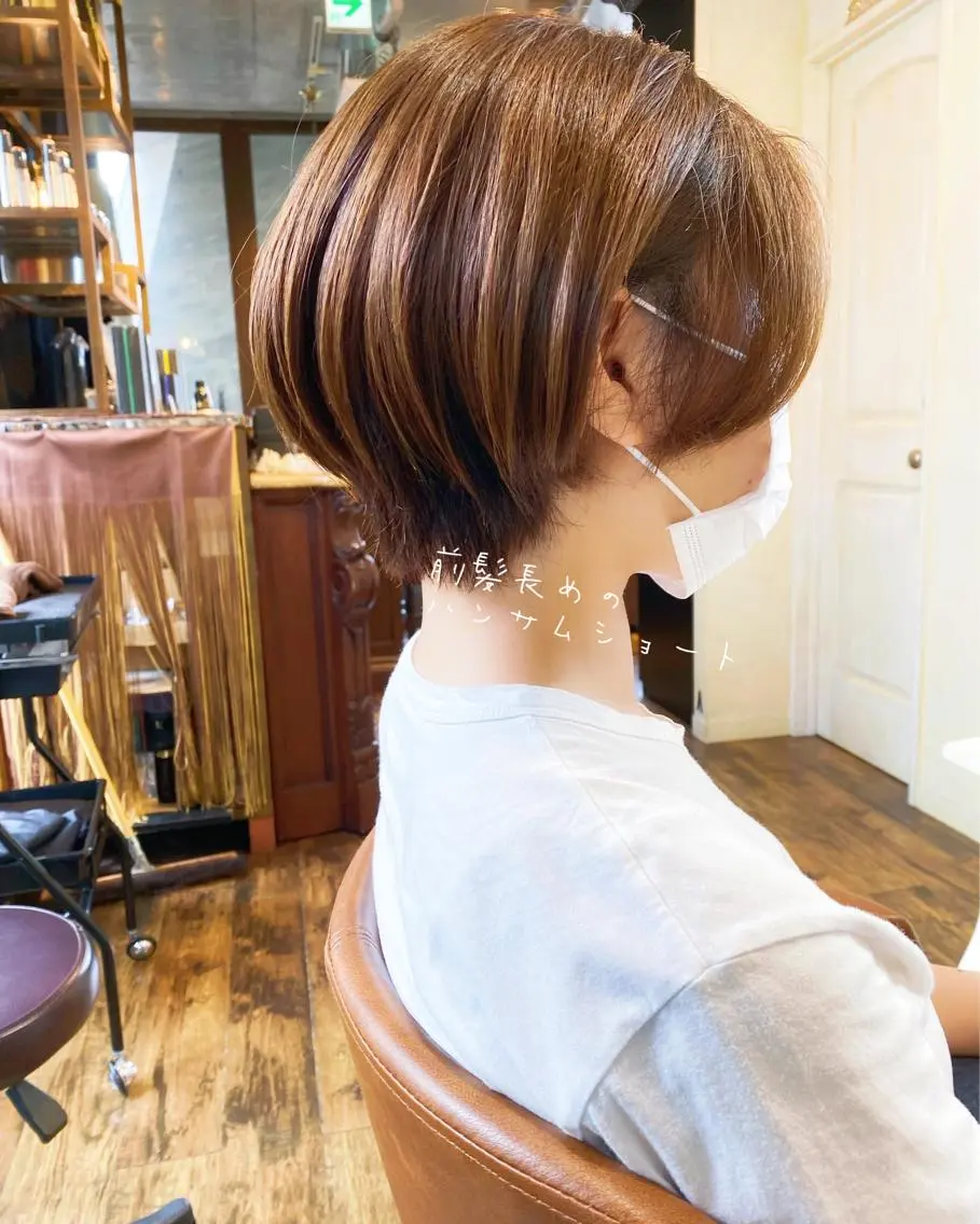 ショート カット ヘアカラー トリートメント ヒラヤマ ユウスケのヘアスタイル