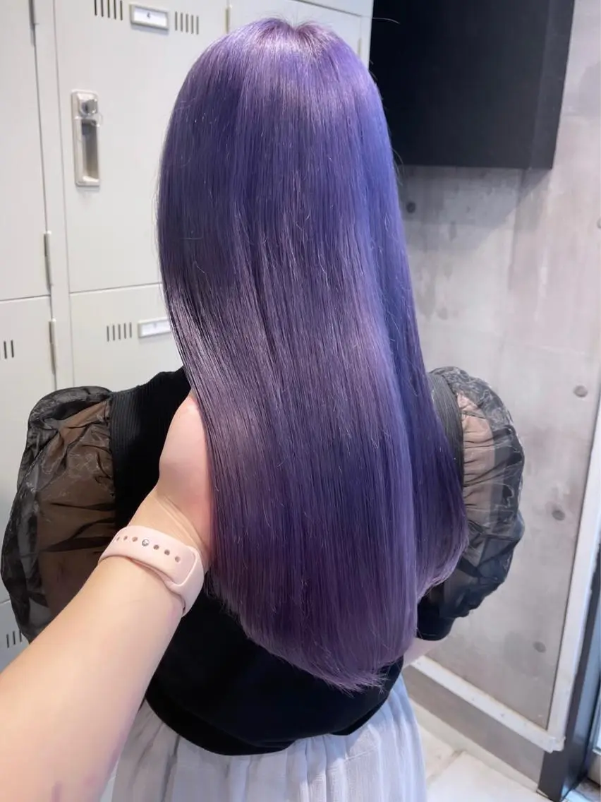 ロング カラー パーマ ヘアアレンジ メンズ キッズ ネイル マツエク・マツパ アイブロウ レイヤー/ダブル カラー/YURINAのヘアスタイル