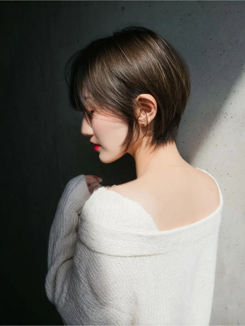 ショート カラー 丸みショート 透明感カラー グレージュ 顔まわりレイヤー レイヤーカット カット ヘアカラー トリートメント ブリーチお任せ🫧 tokute高円寺のヘアスタイル