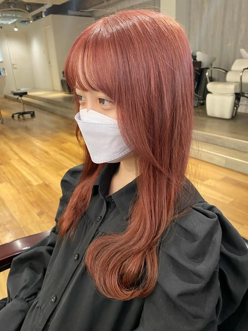 ロング カラー アッシュ 透明感カラー インナーカラー くびれヘア 外国人風カラー カット ヘアカラー トリートメント 夜23時まで予約🉑 reverieあきらのヘアスタイル