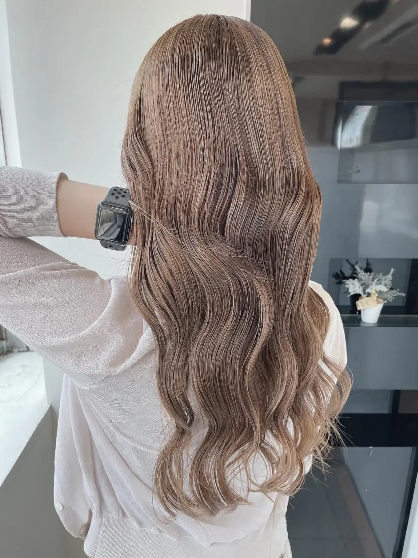 セミロング カラー ヘアカラー トリートメント ヘアセット 髪質改善カラー🦋 田村のヘアスタイル