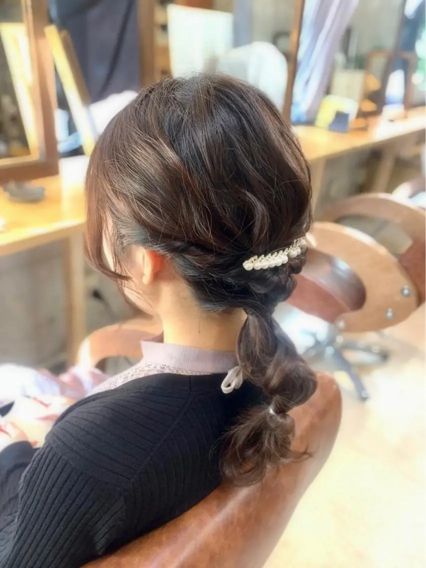 ミディアム ヘアアレンジ Kaori / P’s 渋谷のヘアスタイル