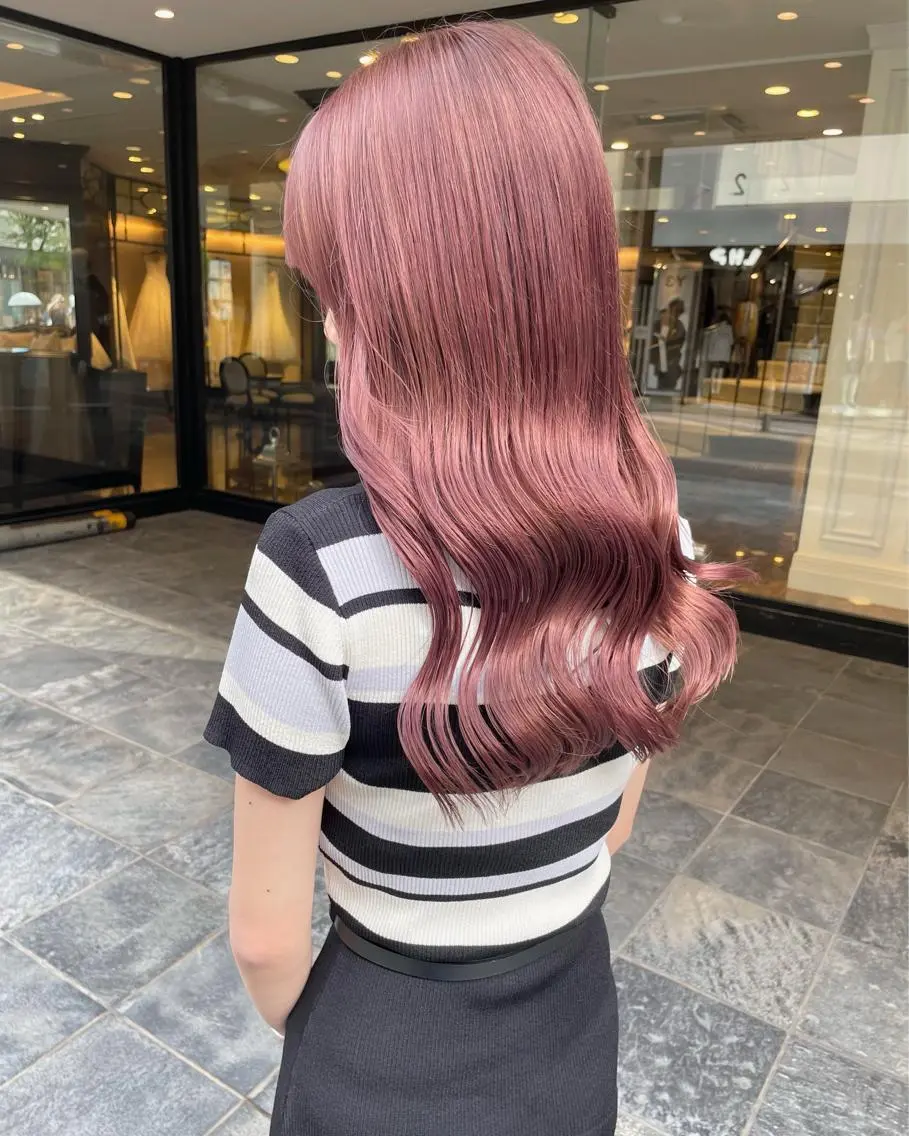 ロング カラー カット ヘアカラー 髪質改善will hairdesignのヘアスタイル