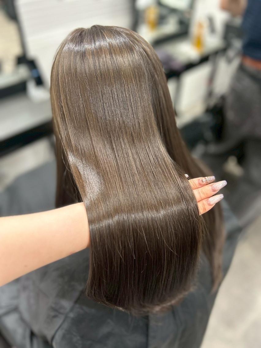 カラー 韓国風小顔カット🫧 トレンドスタイルのヘアスタイル