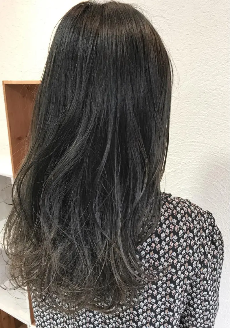 ロング カラー シールエクステ⭐️ オオミタクヤのヘアスタイル