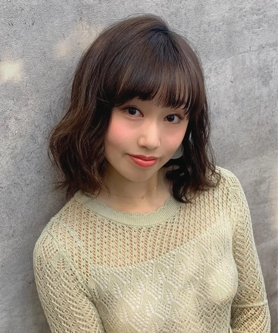 ミディアム カラー ベージュカラー ブラウンカラー ブラウンベージュ 今野 美栄のヘアスタイル