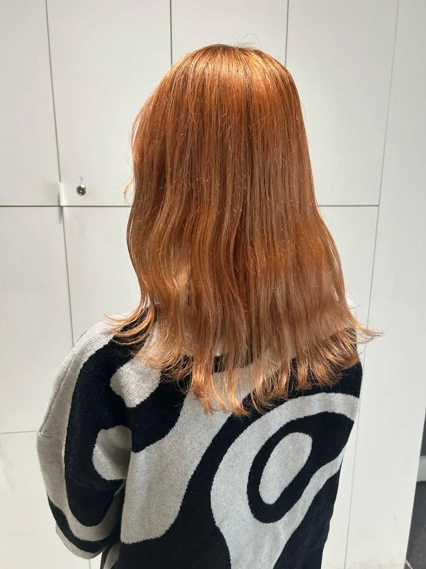 ミディアム カラー ヘアカラー 透明感カラー🫧 nanohaのヘアスタイル
