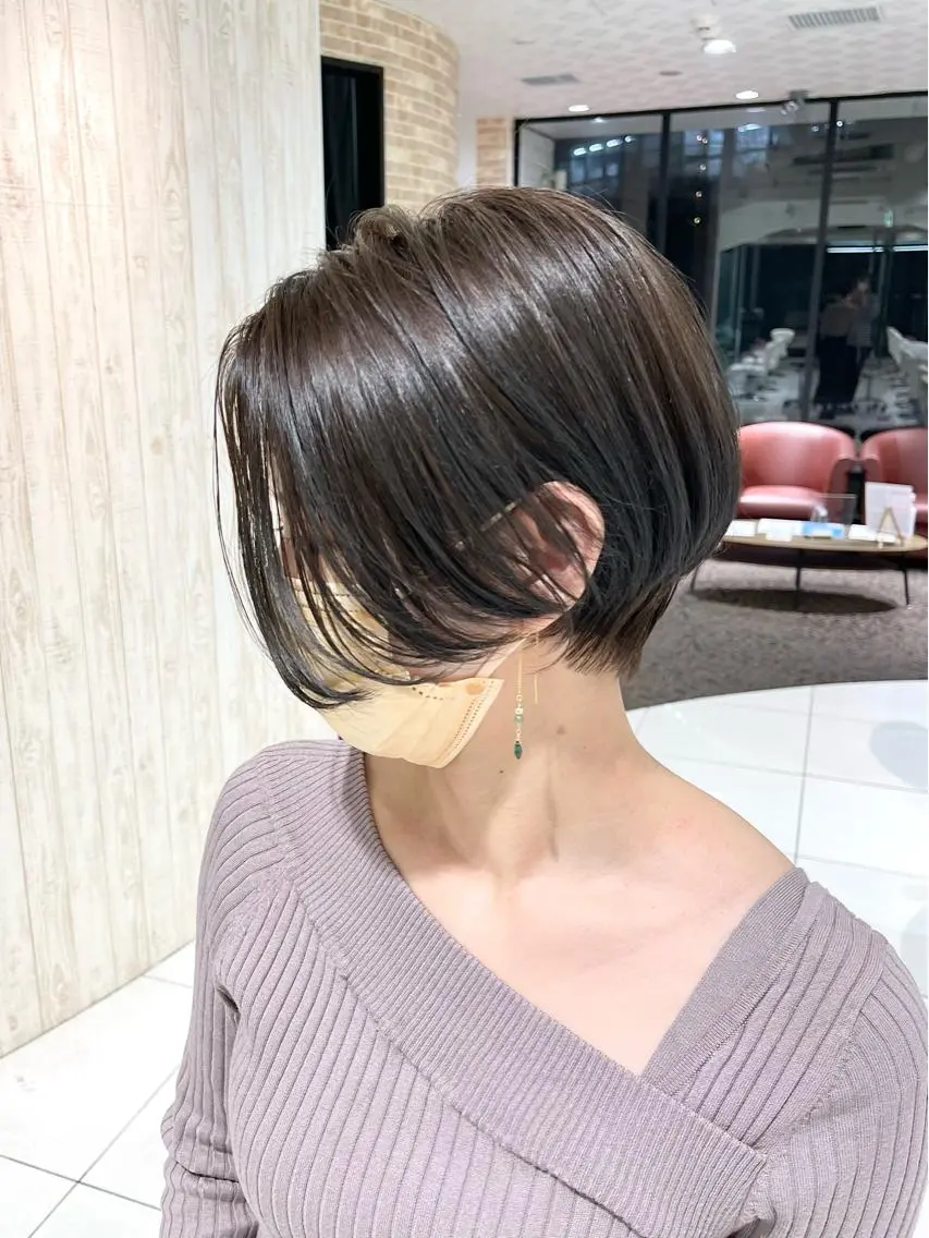 ショート ショートボブ ハンサムショート 丸みショート ボブ ショートヘア 荻窪/ショートヘア✨ ショートボブ長松大哉のヘアスタイル