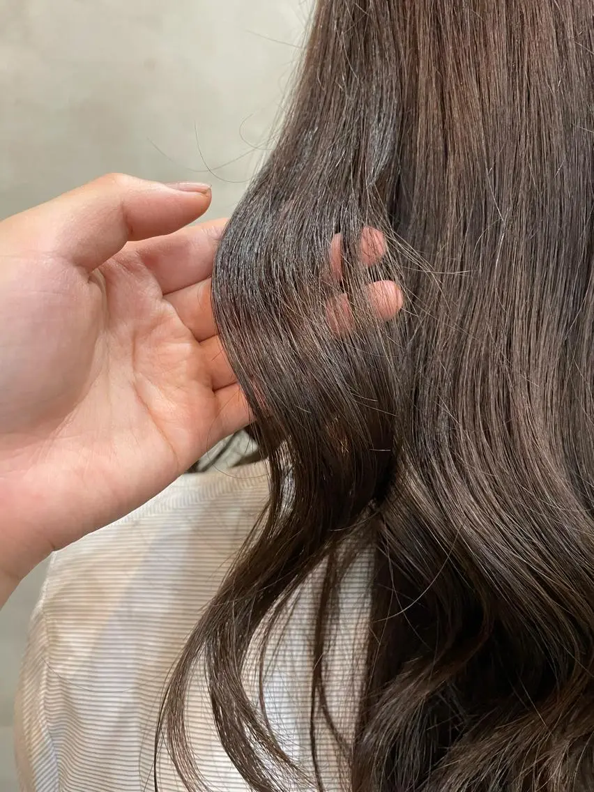 セミロング カラー ヘアアレンジ ブラウンカラー ヘアカラー トリートメント 【ピンク/韓国ヘア/ ヘアセット】亜海のヘアスタイル