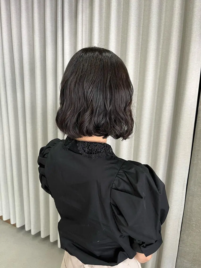 ショート パーマ カット パーマ ロングパーマ木村 ボブパーマのヘアスタイル